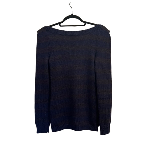 Vintage Vince Striped Sweater with Shoulder Detail - Picture 8 of 8